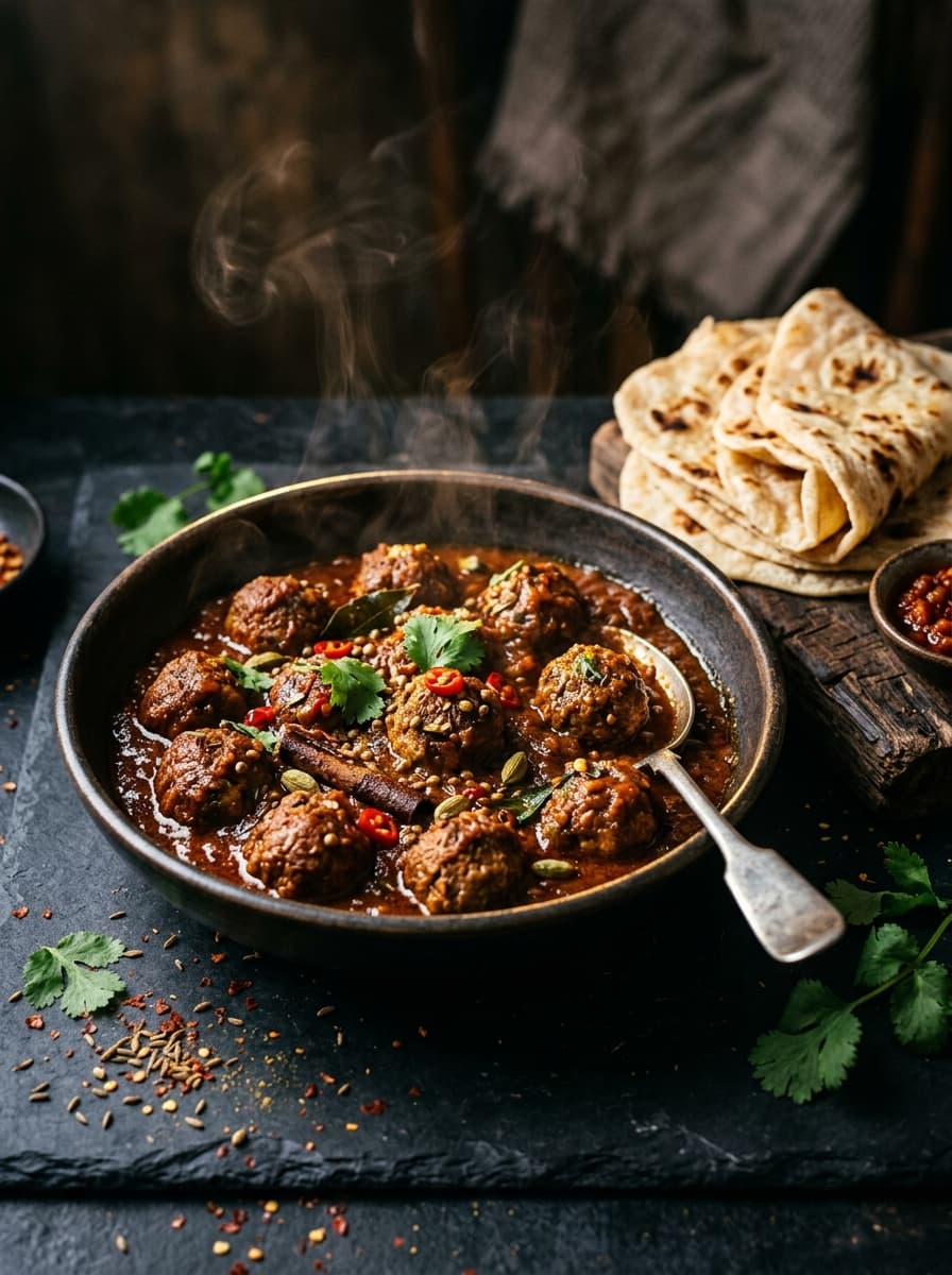 Lamb Kebab & Roti